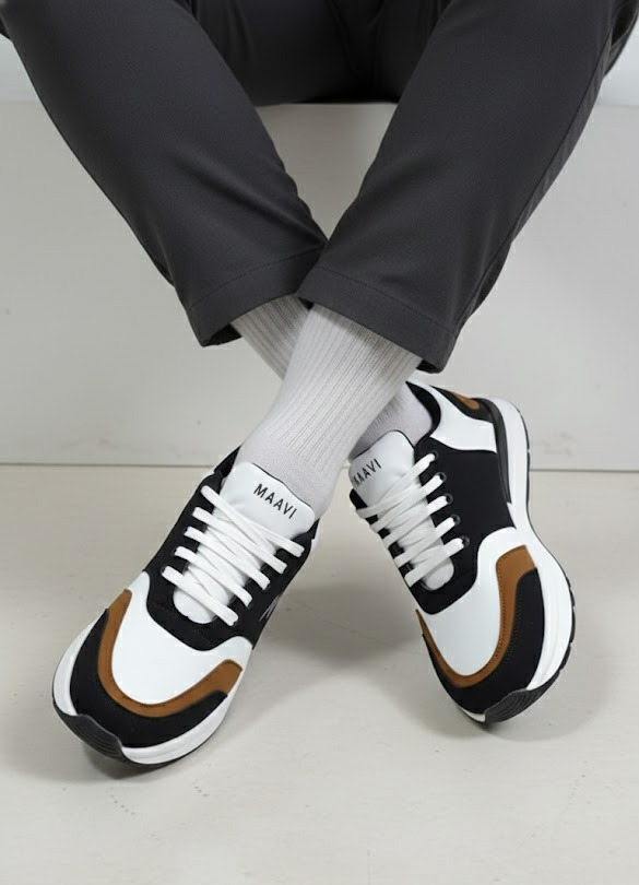 Casual Multi-Tone Sneakers