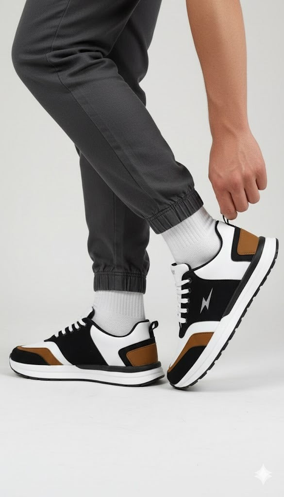 Casual Multi-Tone Sneakers